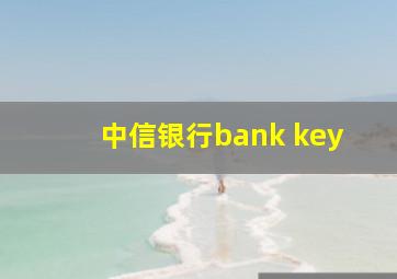 中信银行bank key